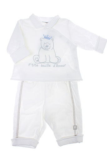3 et pommes pantalon et veste enfant de couleur blanc (photo) 3 et pommes pantalon et veste enfant de couleur blanc (photo)