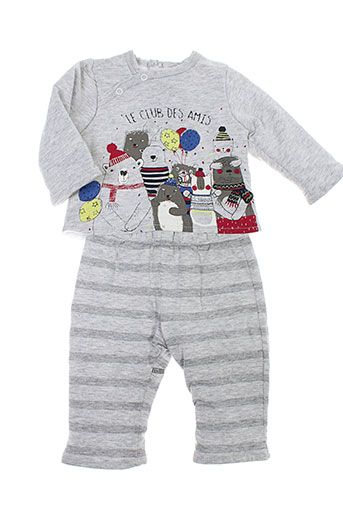 3 et pommes pull et pantalon garcon de couleur gris (photo) 3 et pommes pull et pantalon garcon de couleur gris (photo)
