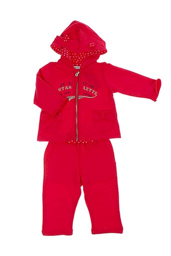 3 et pommes pantalon et veste fille de couleur rose (photo) 3 et pommes pantalon et veste fille de couleur rose (photo)