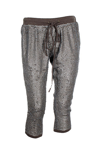 charlie joe pantacourts femme de couleur gris