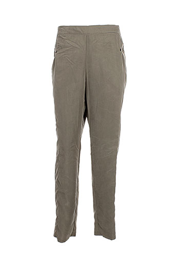 jean gabriel pantalons femme de couleur gris