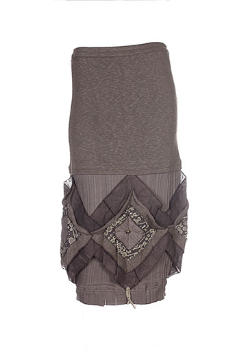 caty lesca jupes femme de couleur marron