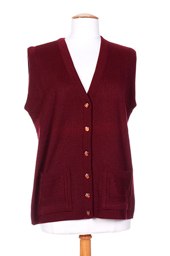 20 et 20 gilet femme de couleur rouge (photo) 20 et 20 gilet femme de couleur rouge (photo)