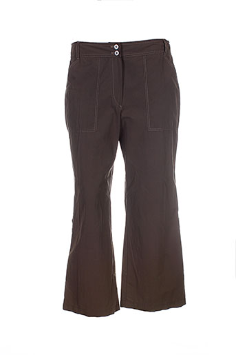 lebek pantacourts femme de couleur marron