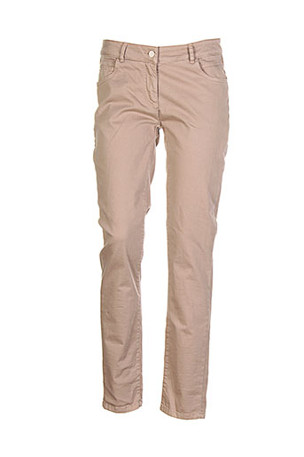 daniel hechter pantalons femme de couleur beige
