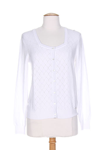 who's who gilets femme de couleur blanc