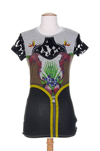 who's who t-shirts femme de couleur gris
