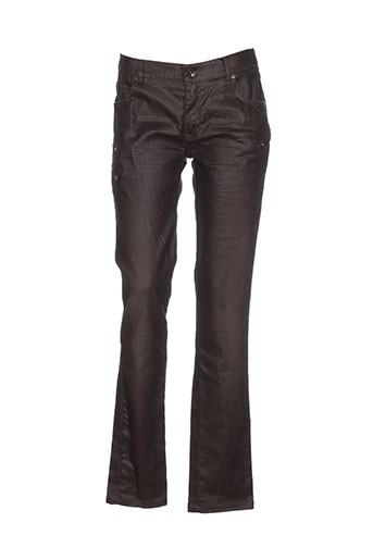 ikks jeans femme de couleur marron