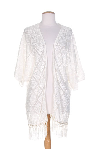 ichi gilets femme de couleur blanc