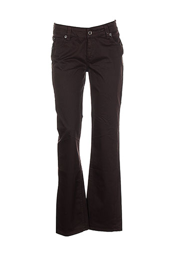 la cible rouge pantalons femme de couleur marron