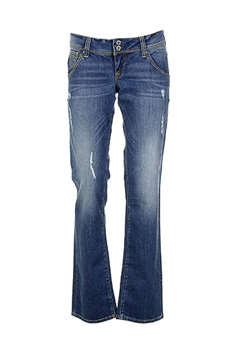 guess jeans femme de couleur bleu