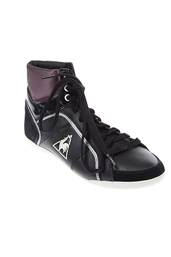 le et coq et sportif baskets femme de couleur noir