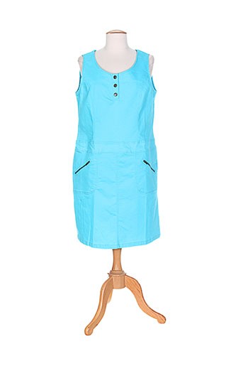 felino robes femme de couleur bleu