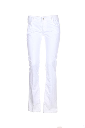bel air pantalons femme de couleur blanc