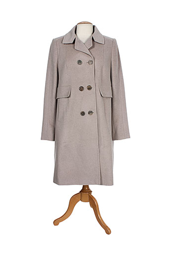 luisa cerano manteaux femme de couleur beige