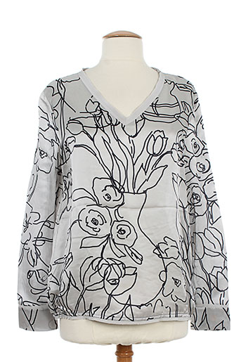 luisa cerano chemises femme de couleur gris