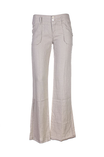 ddp pantalons femme de couleur beige