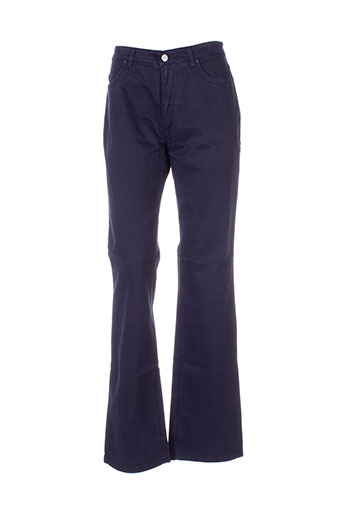 trussardi jeans pantalons femme de couleur bleu