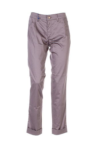 trussardi jeans pantalons femme de couleur gris