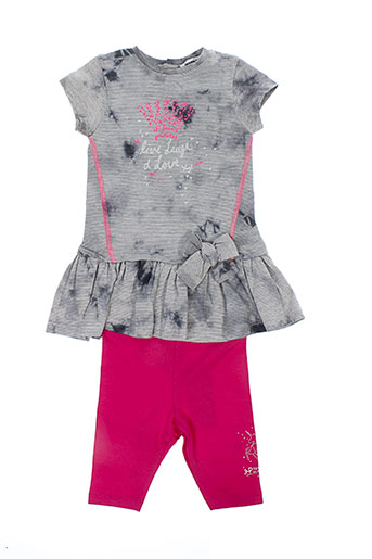 3 et pommes t et shirt et pantalon fille de couleur gris (photo) 3 et pommes t et shirt et pantalon fille de couleur gris (photo)