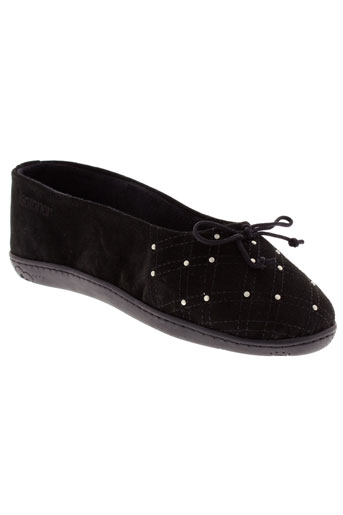 isotoner chaussures femme de couleur noir