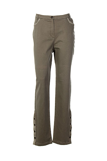 bleu de sym pantalons femme de couleur beige