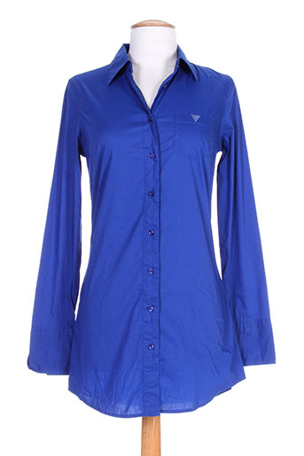 guess tuniques femme de couleur bleu