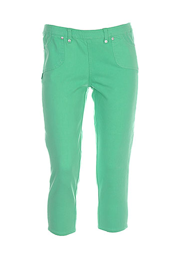 legzskin pantacourts femme de couleur vert