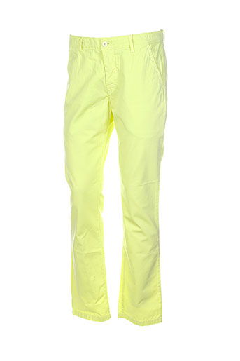 kiwi pantalons homme de couleur jaune