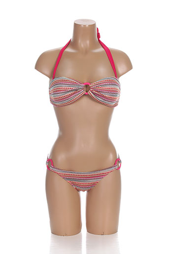 kiwi maillots de bain femme de couleur rose