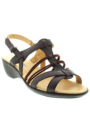 la marine chaussures femme de couleur marron