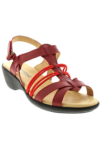 la marine chaussures femme de couleur rouge
