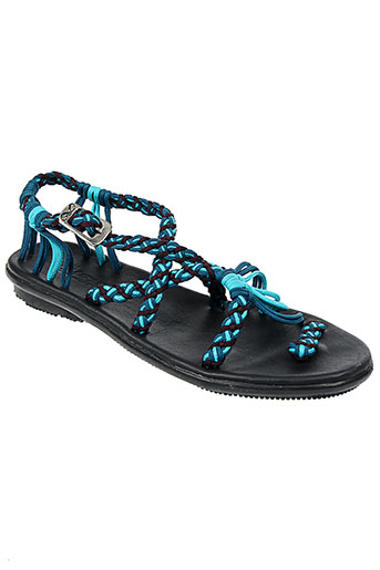 la marine chaussures femme de couleur bleu