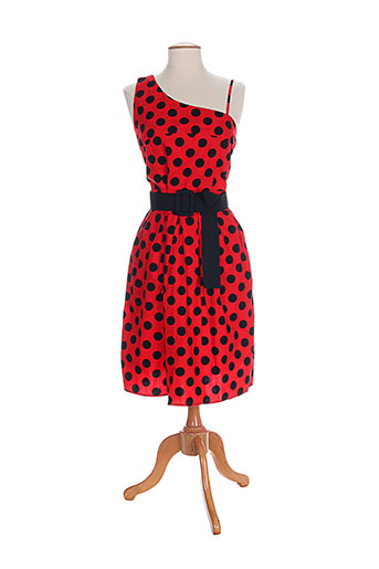 timomo robes femme de couleur rouge