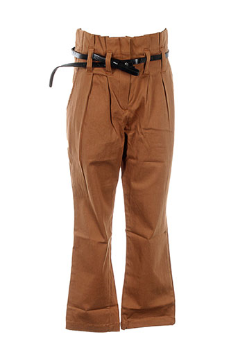 orchestra pantalons fille de couleur marron