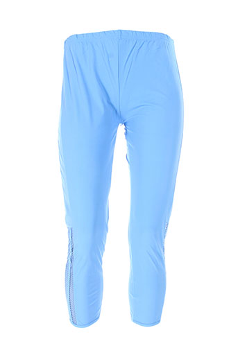 maloka pantalons femme de couleur bleu