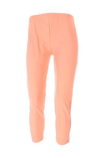 maloka pantalons femme de couleur orange
