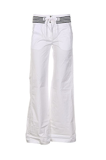 chipie pantalons femme de couleur blanc