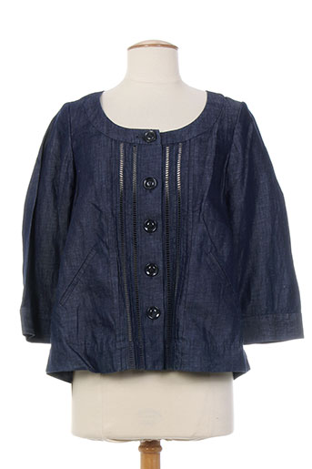 pablo gerard darel vestes femme de couleur bleu