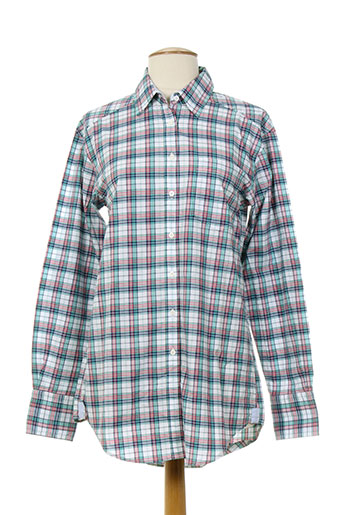 gant chemises femme de couleur bleu