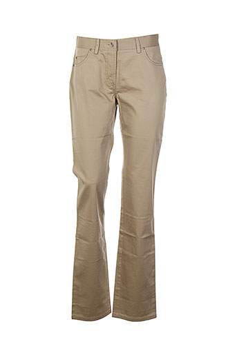 pablo gerard darel pantalons femme de couleur beige