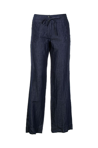pablo gerard darel pantalons femme de couleur bleu