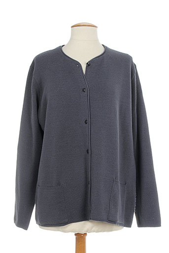 luisa ferri gilets femme de couleur gris