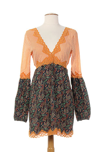 zoe la fee tuniques femme de couleur orange