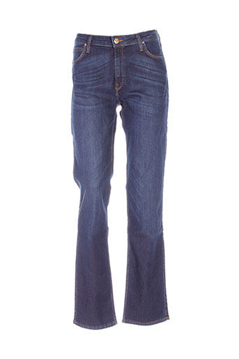 lee jeans femme de couleur bleu