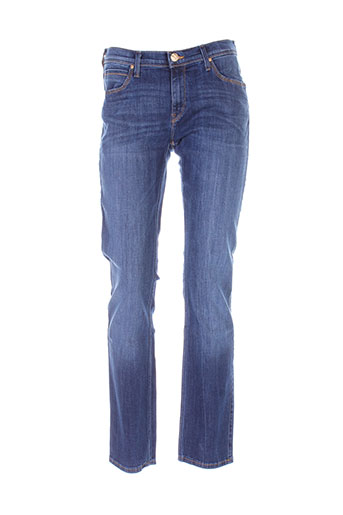 lee jeans femme de couleur bleu