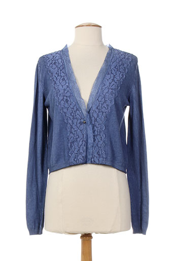 i blues vestes femme de couleur bleu