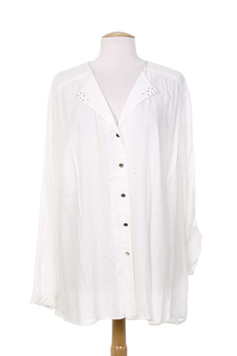 kjbrand chemises femme de couleur blanc