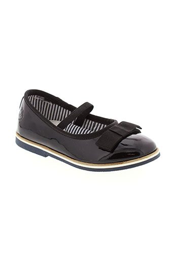 petit et bateau ballerines fille de couleur noir