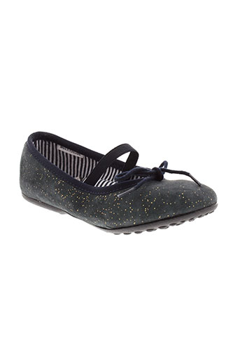 petit et bateau ballerines fille de couleur bleu